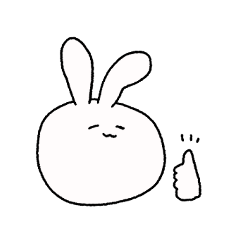 [LINEスタンプ] のんきなうさちゃん