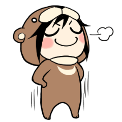 [LINEスタンプ] ツキノワグマ生態研究所 第2部