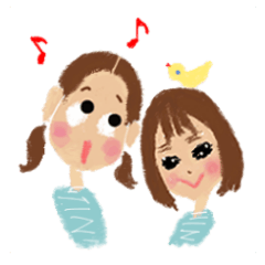 [LINEスタンプ] かわいい女の子たちの日常スタンプ