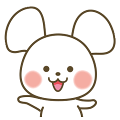 [LINEスタンプ] 白いクマねずみ