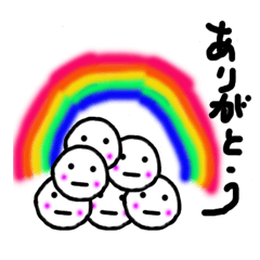 [LINEスタンプ] だんごきょうだい
