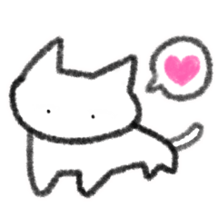 [LINEスタンプ] 普通のネコ