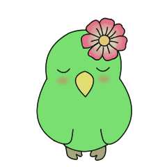 [LINEスタンプ] ミドリ ハナ