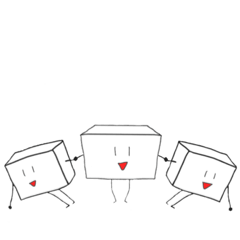 [LINEスタンプ] 団結力のある豆腐