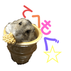 [LINEスタンプ] ハムスターあんこ