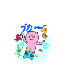 [LINEスタンプ] エトんの豚さんスタンプ part3