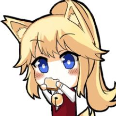 [LINEスタンプ] Cute fox girl (かわいいキツネの少女)