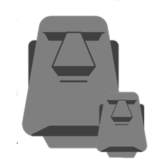 [LINEスタンプ] 親子モアイのつぶやき2