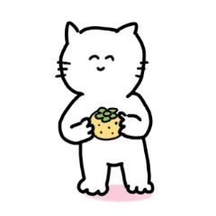 [LINEスタンプ] しっぽが短い猫