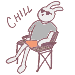 [LINEスタンプ] うさぎサーフ