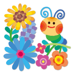 [LINEスタンプ] 敬語＊お花あふれるかわいい世界