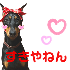 [LINEスタンプ] ドーベルマン関西弁スタンプ