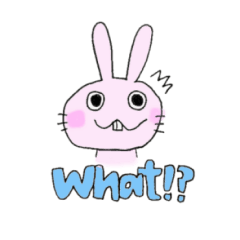 [LINEスタンプ] 歯が出てるウサギ