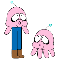 [LINEスタンプ] ゆかいな火星人（英語版）