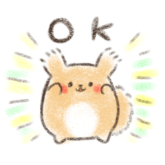 [LINEスタンプ] ほんわかまんまるエゾリスちゃん