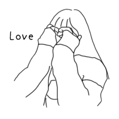 [LINEスタンプ] 雰囲気女子スタンプ（英語、日本語）