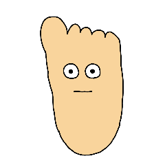 [LINEスタンプ] 足の裏の住人