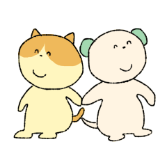[LINEスタンプ] なかよしにゃんことわんこ2