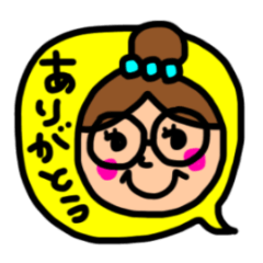 [LINEスタンプ] めがねばばあ2