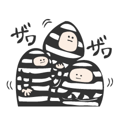 [LINEスタンプ] ゴー！ダツゴク〜ユーモラスな囚人たち〜の画像（メイン）