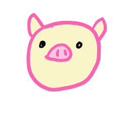 [LINEスタンプ] ブタの休日