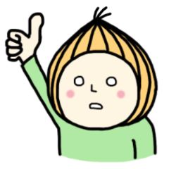 [LINEスタンプ] たまねぎ頭の人