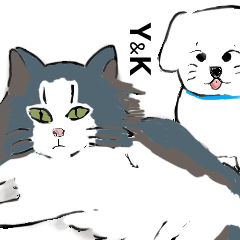 [LINEスタンプ] ゆきや＆けんいちろう