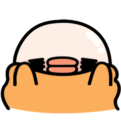 [LINEスタンプ] 恥ずかしいアヒル