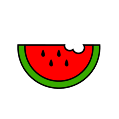 [LINEスタンプ] 夏が来た！シンプルな丸顔スタンプ