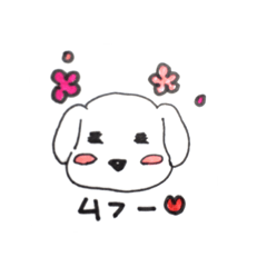 [LINEスタンプ] わんこ表情 試作