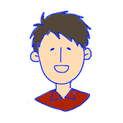 [LINEスタンプ] 直毛細目の男の子。