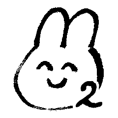 [LINEスタンプ] さちのうさ 2匹目