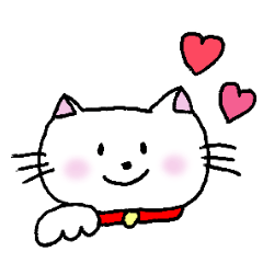 [LINEスタンプ] しろねこ♡しろたま