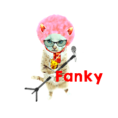 [LINEスタンプ] Happy Rock cat 20