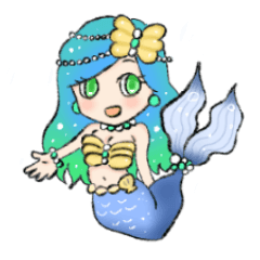 [LINEスタンプ] Vivid Mermaids.