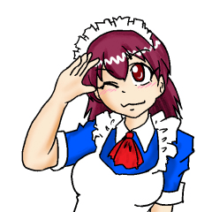 [LINEスタンプ] メイドさん「了解」スタンプ