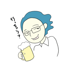 [LINEスタンプ] 天然パーマサラリーマンの日常