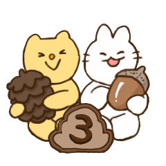 [LINEスタンプ] シロとクーチャン3