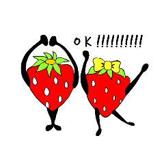 [LINEスタンプ] イチゴイチエ.