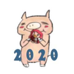 [LINEスタンプ] おぺぶた2020