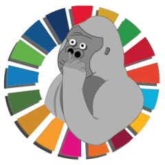 [LINEスタンプ] SDGsゴリラと時々パンダ