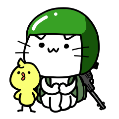 [LINEスタンプ] バトロワ好きなねこさん