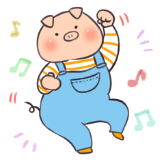 [LINEスタンプ] ぶーわんすたんぷ（ぶたさん）