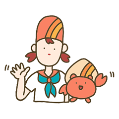 [LINEスタンプ] 借りかにガールズ