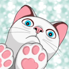[LINEスタンプ] 猫の恋人達日常