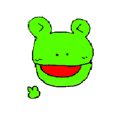 [LINEスタンプ] てがきカエル