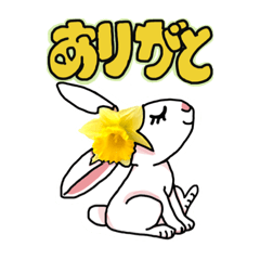 [LINEスタンプ] フラビット （フラワー＋ラビット）ウサギ