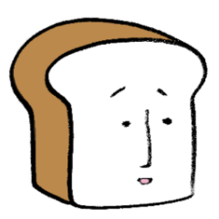 [LINEスタンプ] 今日もさみしいよ食パンさん～敬語～