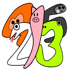 [LINEスタンプ] 動物ナンバー