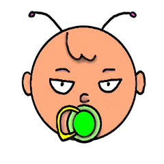 [LINEスタンプ] 大人びた赤ちゃん